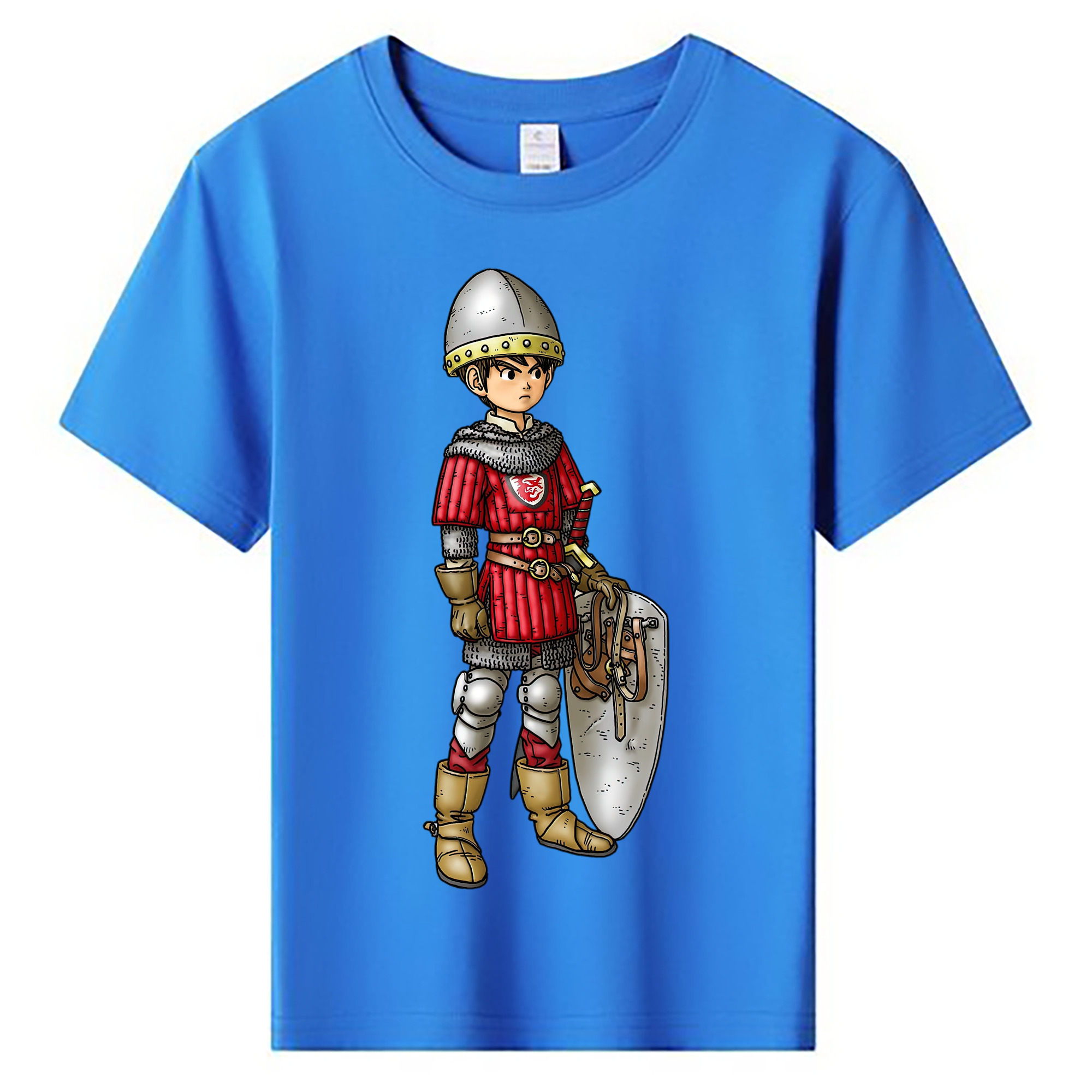 （画像用） ドラゴンクエスト Doragon Kuesuto Dragon Quest 綿100％キッズTシャツ（フロントプリント）